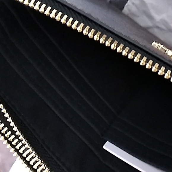 Coach double Zip Wallet NWT brown and Black - Picture 3 of 12